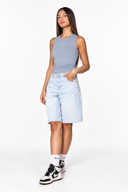 Cyan Camiseta Tirantes Mujer