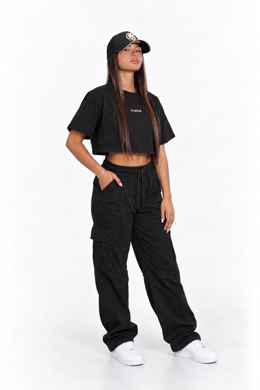 Noir Crop Top Mujer