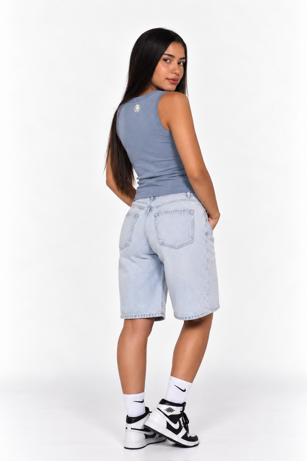 Cyan Camiseta Tirantes Mujer